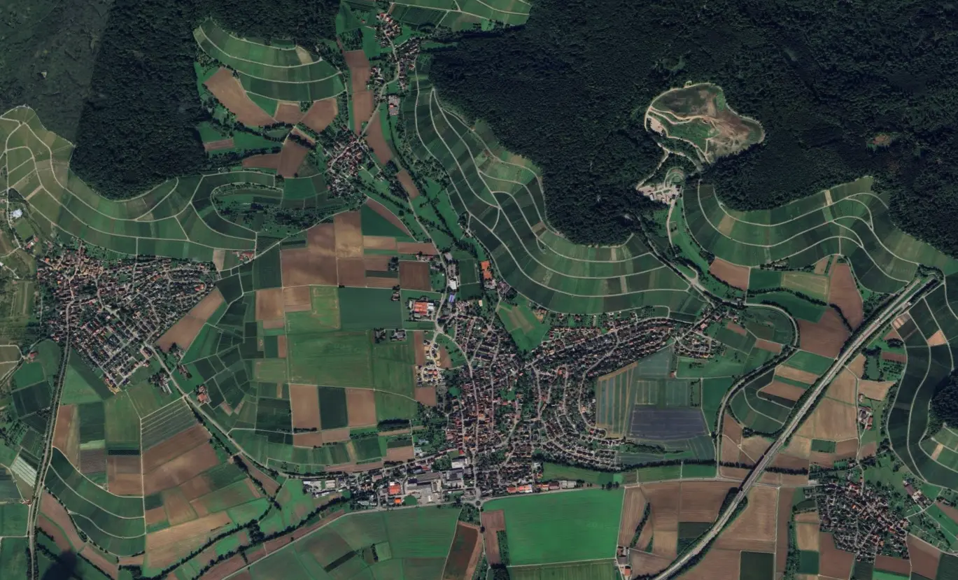 Satellitenkarte von Eberstadt